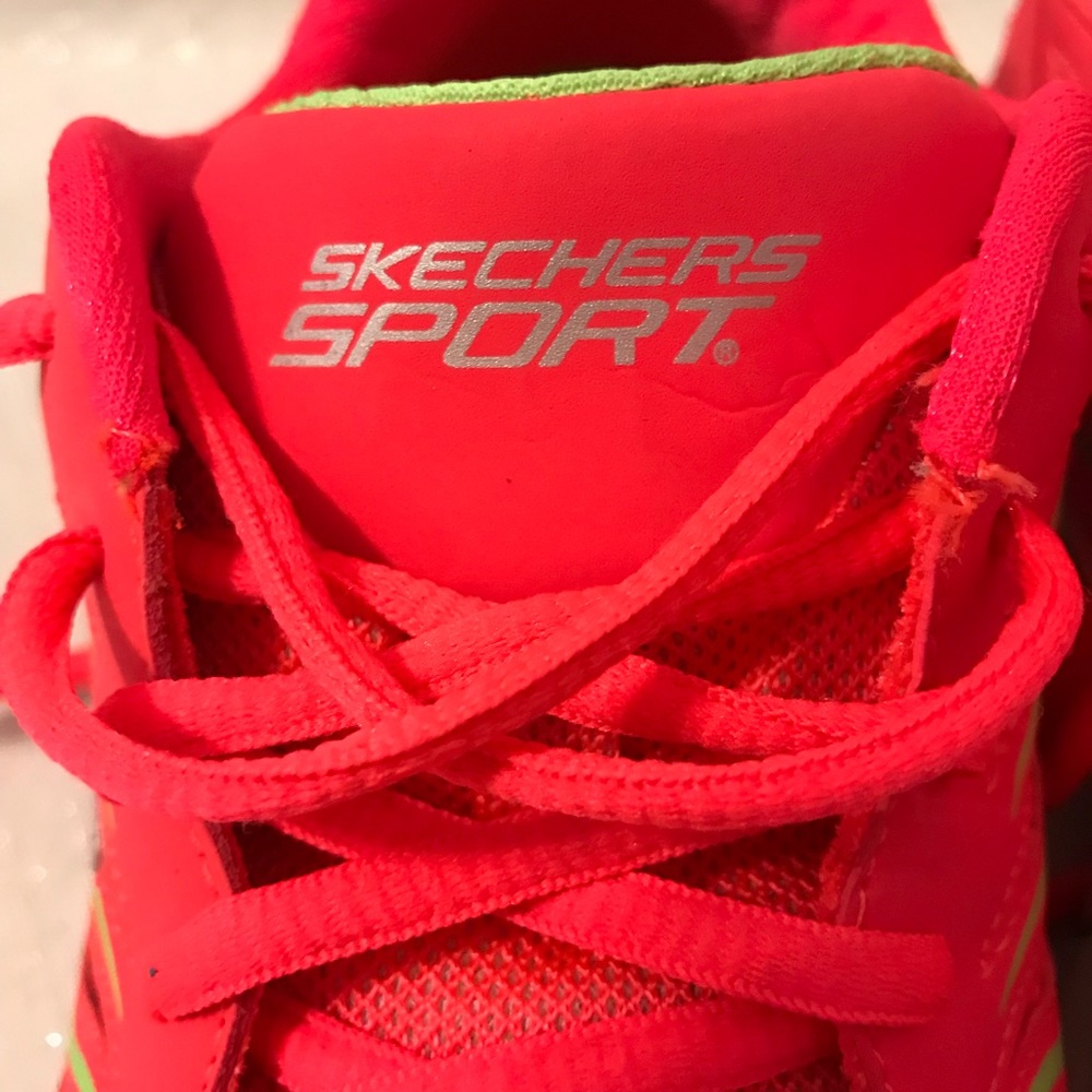 Bright Skechers running shoes size 10